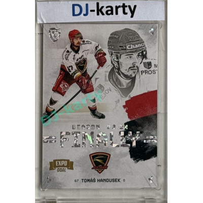 23/24 Goal Cards Finally Season #F-PV1 Tomáš Hanousek Expo Parallel perleť 1of2