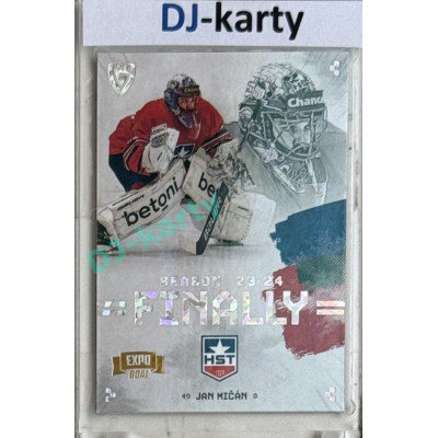 23/24 Goal Cards Finally Season #F-TR3 Jan Mičán Expo Parallel perleť 1of2