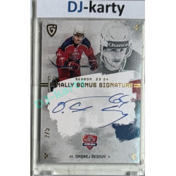 23/24 Goal Cards Finally Season #S-PO3 Ondrej Šedivý Bonus Signature 2/5