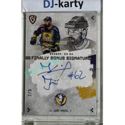 23/24 Goal Cards Finally Season #S-PR1 Jiří Krisl Bonus Signature 2/5