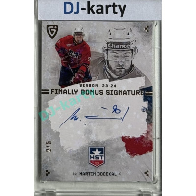 23/24 Goal Cards Finally Season #S-TR2 Martin Dočekal Bonus Signature 2/5