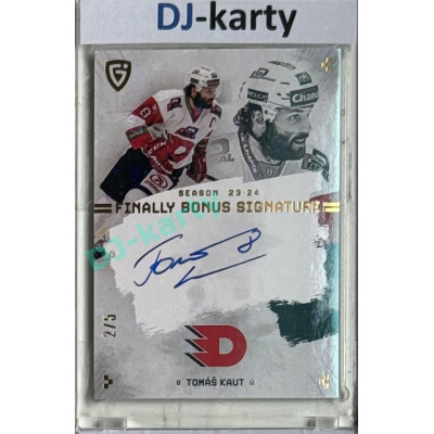 23/24 Goal Cards Finally Season #S-PA2 Tomáš Kaut Bonus Signature 2/5