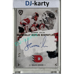 23/24 Goal Cards Finally Season #S-PA1 David Honzík Bonus Signature 2/5