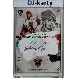 23/24 Goal Cards Finally Season #S-PV1 Tomáš Hanousek Bonus Signature 4/5