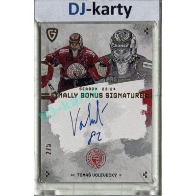 23/24 Goal Cards Finally Season #S-SL4 Tomáš Volevecký Bonus Signature 2/5