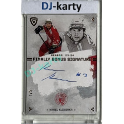 23/24 Goal Cards Finally Season #S-SL1 Karel Klikorka Bonus Signature 1/5