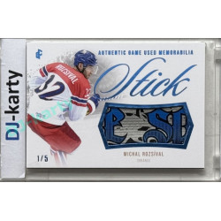 2024 LC Golden Prague Belongs to us #GUS-17 Michal Rozsíval Authentic Game Used Memorabilia Stick Blue 1/5