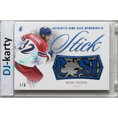 2024 LC Golden Prague Belongs to us #GUS-17 Michal Rozsíval Authentic Game Used Memorabilia Stick Blue 1/5