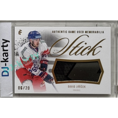 2024 LC Golden Prague Belongs to us #GUS-11 David Jiříček Authentic Game Used Memorabilia Stick Gold 06/20