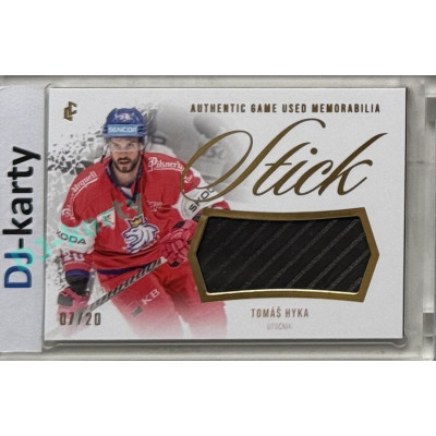 2024 LC Golden Prague Belongs to us #GUS-12 Tomáš Hyka Authentic Game Used Memorabilia Stick Gold 07/20