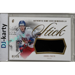 2024 LC Golden Prague Belongs to us #GUS-18 Andrej Šustr Authentic Game Used Memorabilia Stick Gold 07/20