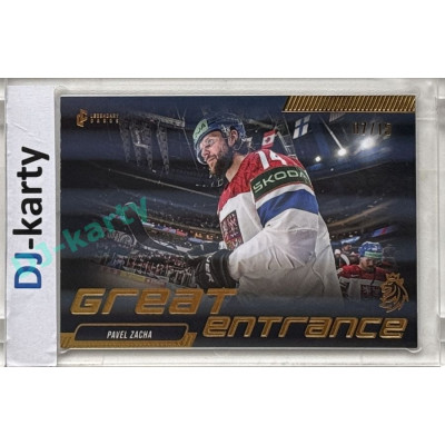 2024 LC Golden Prague Belongs to us #GE-10 Pavel Zacha Great Entrance Special Effect Gold 07/15