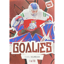 2021/22 MK reprezentace #G-KV Karel Vejmelka Goalies Red 1 of 70