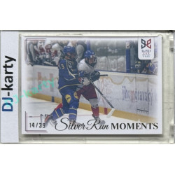 2023/24 Legendary Cards Hlinka Gretzky Cup Young Lions #SRM-31 Poslední duel skupiny proti Švédsku Silver Run Moments Rainbow xx/39
