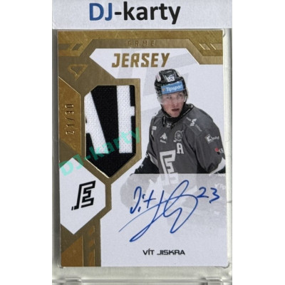 2024/25 Sportzoo ELH 1. serie #GJS-VJ Vít Jiskra Game Jersey Auto 21/30