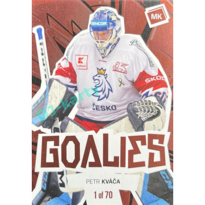 2021/22 MK reprezentace #G-PK Petr Kváča Goalies Red 1 of 70