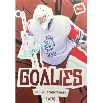 2021/22 MK reprezentace #G-MS Michael Schnattinger Goalies Red 1 of 70