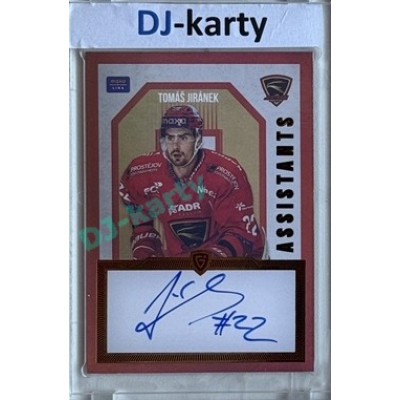 2024/25 Goal Cards Maxa liga 1. série #AS-04 Tomáš Jiránek Assistants Signature xx/30