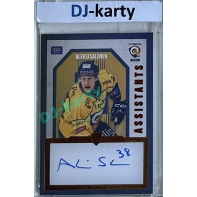 2024/25 Goal Cards Maxa liga 1. série #AS-07 Aleksi Salonen Assistants Signature xx/30