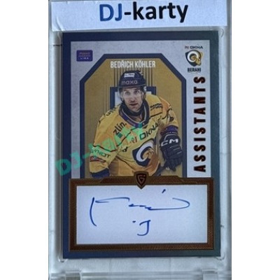 2024/25 Goal Cards Maxa liga 1. série #AS-08 Bedřich Köhler Assistants Signature xx/30
