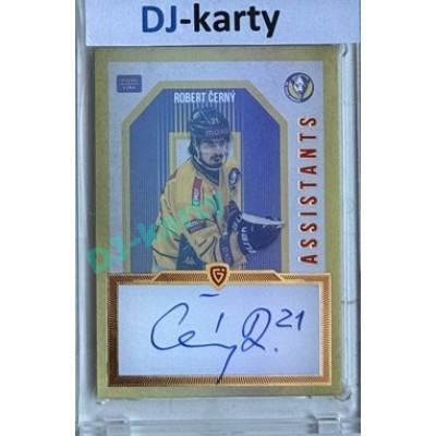 2024/25 Goal Cards Maxa liga 1. série #AS-09 Robert Černý Assistants Signature xx/30