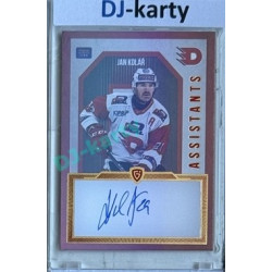 2024/25 Goal Cards Maxa liga 1. série #AS-12 Jan Kolář Assistants Signature xx/30