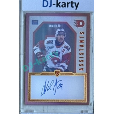 2024/25 Goal Cards Maxa liga 1. série #AS-12 Jan Kolář Assistants Signature xx/30