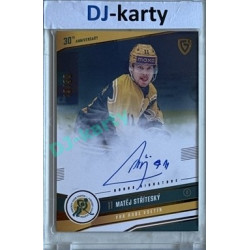 2024/25 Goal Cards Maxa liga 1. série #VS-04 Matěj Stříteský 30 let od finále Signature xx/30
