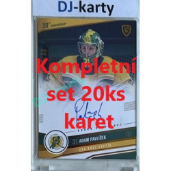 2024/25 Goal Cards Maxa liga 1. série kompletní set VSETÍNA finále Signature xx/30 - 20ks karet