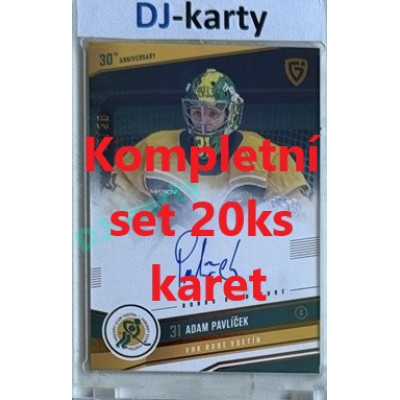 2024/25 Goal Cards Maxa liga 1. série kompletní set VSETÍNA finále Signature xx/30 - 20ks karet