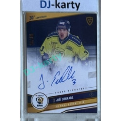 2024/25 Goal Cards Maxa liga 1. série #ZL-01 Jiří Suhrada 30 let od finále Signature xx/30