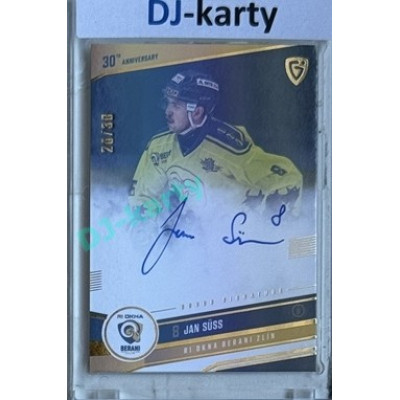 2024/25 Goal Cards Maxa liga 1. série #ZL-03 Jan Süss 30 let od finále Signature xx/30