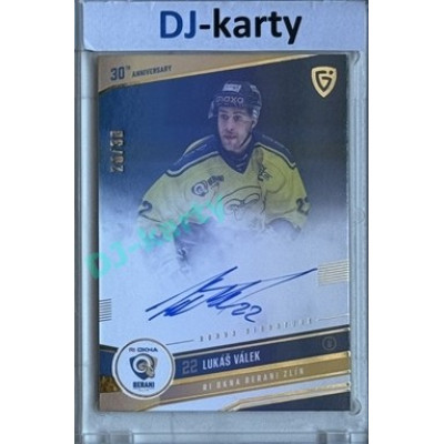 2024/25 Goal Cards Maxa liga 1. série #ZL-06 Lukáš Válek 30 let od finále Signature xx/30