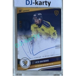 2024/25 Goal Cards Maxa liga 1. série #ZL-10 Petr Kratochvíl 30 let od finále Signature xx/30