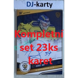 2024/25 Goal Cards Maxa liga 1. série kompletní set ZLÍNA finále Signature xx/30 - 23ks karet