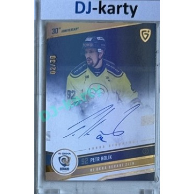 2024/25 Goal Cards Maxa liga 1. série #ZL-21 Petr Holík 30 let od finále Signature xx/30