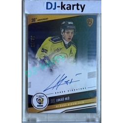 2024/25 Goal Cards Maxa liga 1. série #ZL-23 Lukáš Heš 30 let od finále Signature xx/30