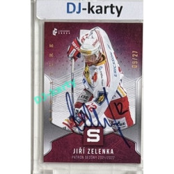 2025 LC Patroni sezóny HC SPARTA PRAHA #PS-13 Jiří Zelenka Signature xx/27