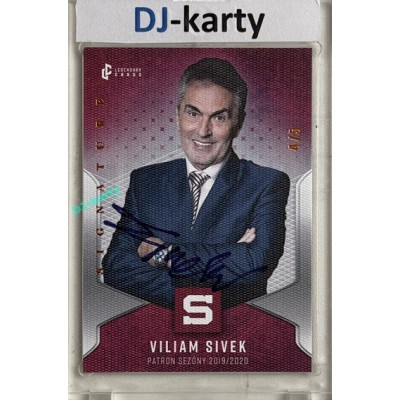2025 LC Patroni sezóny HC SPARTA PRAHA #PS-11 Viliam Sivek Signature 4/5