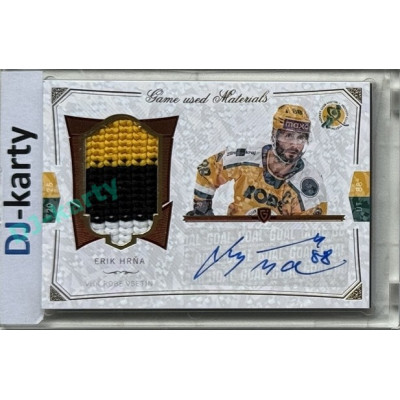 2024/25 Goal Cards Maxa liga 1. série #S-05 Erik Hrňa Game Used Material Signature 01/10