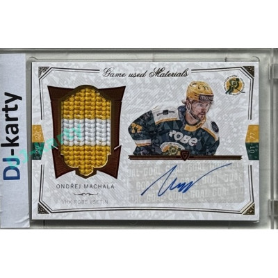 2024/25 Goal Cards Maxa liga 1. série #S-07 Ondřej Machala Game Used Material Signature 01/10