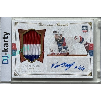 2024/25 Goal Cards Maxa liga 1. série #S-13 Michal Vodný Game Used Material Signature 01/10