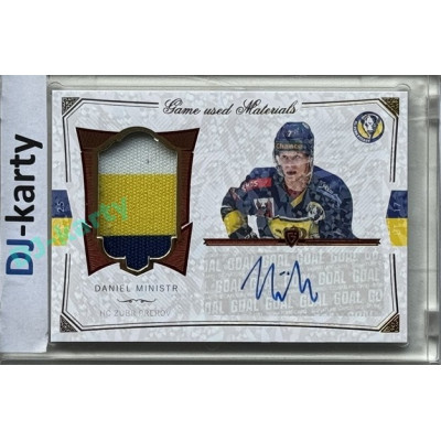 2024/25 Goal Cards Maxa liga 1. série #S-20 Daniel Ministr Game Used Material Signature 01/10