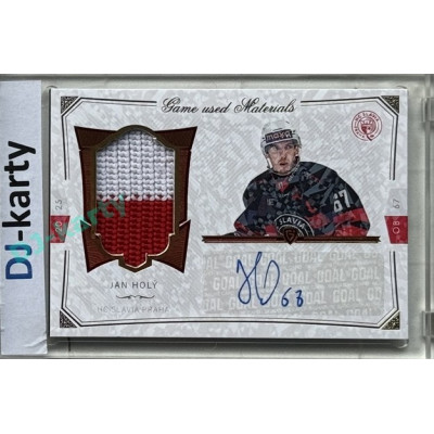 2024/25 Goal Cards Maxa liga 1. série #S-25 Jan Holý Game Used Material Signature 01/10