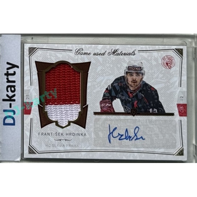 2024/25 Goal Cards Maxa liga 1. série #S-28 František Hrdinka Game Used Material Signature 01/10