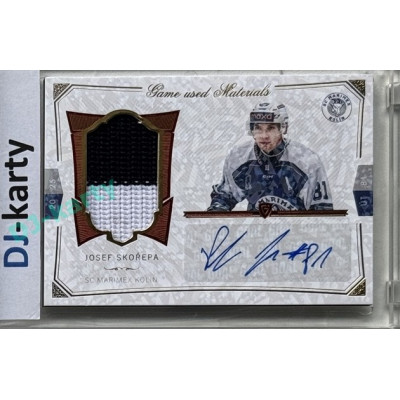 2024/25 Goal Cards Maxa liga 1. série #S-33 Josef Skořepa Game Used Material Signature 01/10