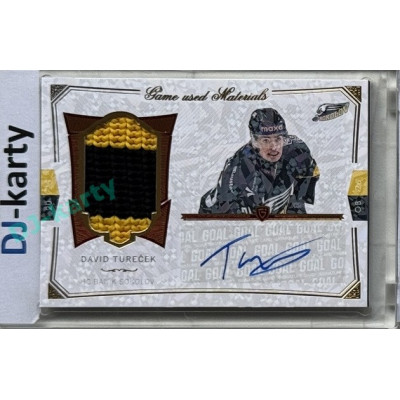 2024/25 Goal Cards Maxa liga 1. série #S-31 David Tureček Game Used Material Signature 01/10