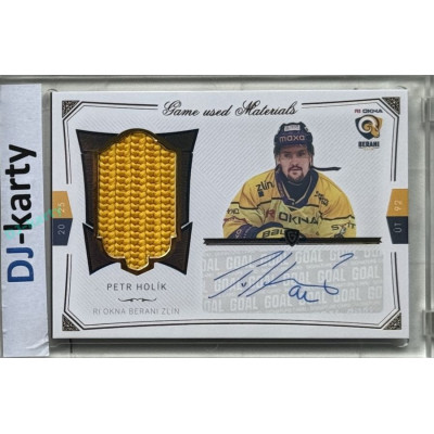 2024/25 Goal Cards Maxa liga 1. série #S-17 Petr Holík Game Used Material Signature 17/20