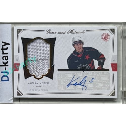 2024/25 Goal Cards Maxa liga 1. série #S-26 Václav Veber Game Used Material Signature 17/20