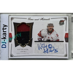 2024/25 Goal Cards Maxa liga 1. série #S-37 Viktor Hübl Game Used Material Signature 18/20